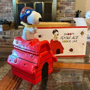 Limited edition Snoopy Flying Ace cookie jar